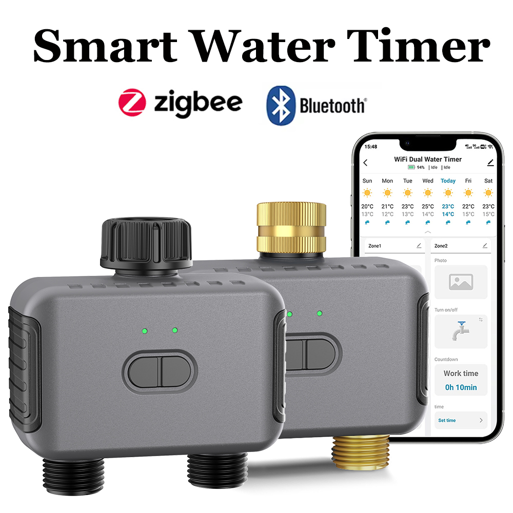 Smart Garden Monitoring System - Умный таймер воды Tuya Zigbee/BT, автоматический