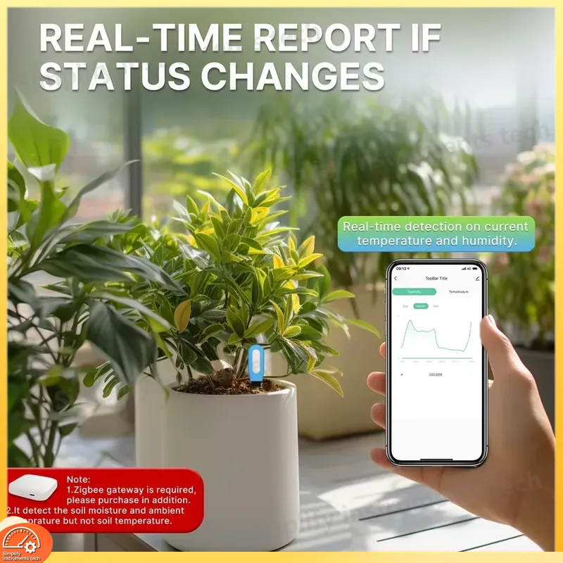 Умный датчик влажности и темпе – обзор и цена Smart Garden Monitoring System