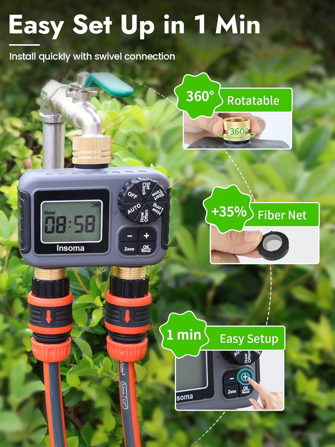 Двойные розетки, умная система – обзор и цена Smart Garden Monitoring System