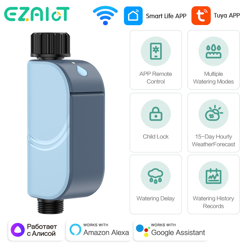 Умный Tuya WIFI таймер полива  – обзор и цена Smart Garden Monitoring System